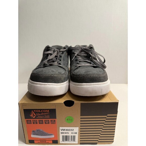 .7049 Volcom Evolve Comp Toe Leather/Sued Grey-US 8.5 Mens - Picture 2 of 5